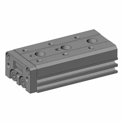 SMC Air Slide Table: 30 mm Stroke Lg, 6 mm Bore Dia, Mfr Part # MXS6-30, MXS Series - Pneumatic Slide Tables