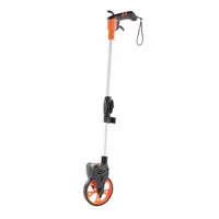 KESON Measuring Wheel: 9,999 ft Range, Adj Handle Handle, Spoked Single Wheel, Rubber Tread, Hand (MPN RRT6)