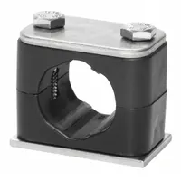 STAUFF Beta Clamp: Smooth Bore, 316 Stainless Steel Clamp, Polypropylene Cushion, For 1 Lines (MPN SP-109.5A-ACT-DP-AS-U-W5-K-642012)