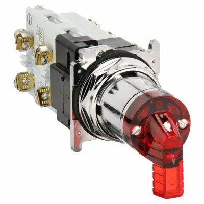 EATON Selector Switch: 30 mm Panel Mounting Size, 3 Positions, Extended Lever - Illuminated Selector Switches