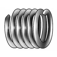 HELI-COIL Helical Insert: Tanged Tang Style, Free-Running, M3-0.50 Thread Size, Plain, Plain, 100 PK (MPN A1084-3EN060)