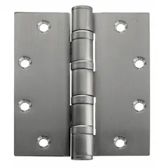 Full mortise-mount butt hinge with 1 3/4 in leaf width, made of stainless steel. Features ball bearings for smooth operation and a removable pin. Suitable for commercial door applications requiring corrosion resistance and long-cycle support.