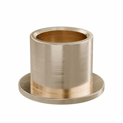 OILITE Flanged Sleeve Bearing: Bronze, SAE 841, 1/2 in Bore, 5/8 in OD, 9/16 in Lg - Lubricated General Purpose Metallic Flanged Sleeve Bearings