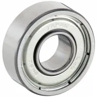 EZO Miniature Ball Bearing: 696, Dbl Shield, 6 mm Bore, 15 mm OD, 5 mm Wd, Alloy Steel Ring (MPN 696ZZP6MC3SRL)