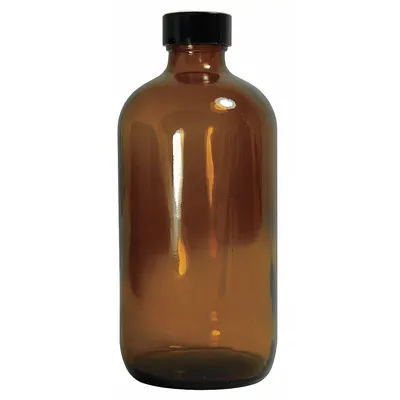 QORPAK Sampling Bottle: 60 mL, Amber, 20-400, Phenolic, 288, PolyCone - Amber Narrow Mouth Round Glass Lab Bottles