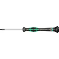 Precision Torx screwdriver with T9 tip size, standard length, and friction-fit tip. Ergonomic Kraftform handle designed for controlled torque application. Suitable for driving T9 Torx fasteners in precision assembly and maintenance tasks.