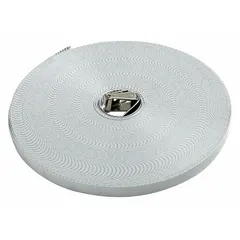Replacement fiberglass blade refill for open-reel long tape measures. Features 200 ft SAE inch markings with a nonmagnetic single hook tip for hook-end attachment. Suitable for distance measurement in construction, surveying, and layout work.