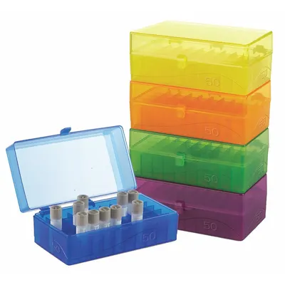 HEATHROW SCIENTIFIC Rectangular Storage Box: 3 5/8 in Overall Wd, 2 1/4 in Overall Ht, 5 5/8 in Overall Lg - Lab Storage Boxes