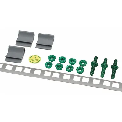 PANDUIT Grounding Strip Kit: Copper, 78 11/16 in Grounding Bar Lg