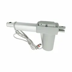 Metal/plastic head actuator for healthcare beds, gray finish. Compatible with Drive Medial systems and replaces part P703. Used to adjust the head section of hospital or long-term care beds for patient positioning and caregiver access.