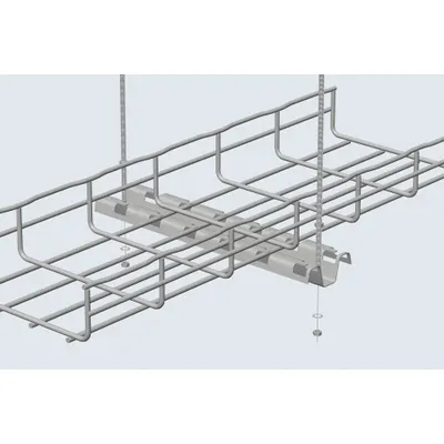CABLOFIL Profile Support Bracket: 4 in Wd, Steel - Support Brackets for Wire Mesh Trays