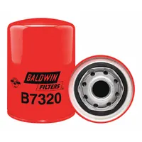 BALDWIN FILTERS Oil Filter: B7320, 1-12 Thread Size, 5 3/8 in Overall Ht, 3 11/16 in Outside Dia