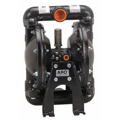 ARO Double Diaphragm Pump: Aluminum Body, 1 1/2 in, NPT Connection, 90 gpm - Aluminum Housing AODD Pumps