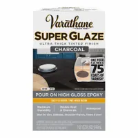 VARATHANE Finish: Finish, Interior, 32 fl oz Container Size, Charcoal, Super Glaze (MPN 363902)
