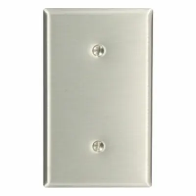 LEVITON Wall Plate: Blank, 1 Gang - General Purpose Wall Plates