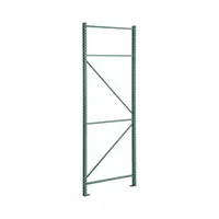 STEEL KING Pallet Rack Upright: Teardrop, 8 ft Overall Ht, 48 in x 3 in, Green, Steel (MPN RTFAP048096F01VG)