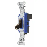 HUBBELL Wall Switch: Toggle Switch, 3-Way, Maintained, Brown, 120/277V AC, 15 A (MPN SNAP1203BR)
