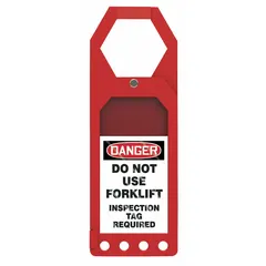 Plastic tag with a write-on surface displaying 'Danger, Do Not Remove Tag' in English. Used in lockout/tagout procedures to indicate equipment under maintenance and prevent unauthorized removal.