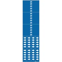 Pipe Marker: Air, Blue, White, Fits 3/4 in and Smaller Pipe O.D., 3 Pipe Markers, Without Arrows (MPN 7006-3C)