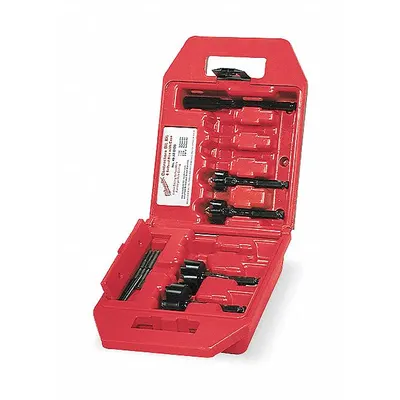 MILWAUKEE Contractor Self Feed Drill Bit Set: Hex, 6 5/8 in Overall Lg, Steel - Self-Feed Drill Bit Sets