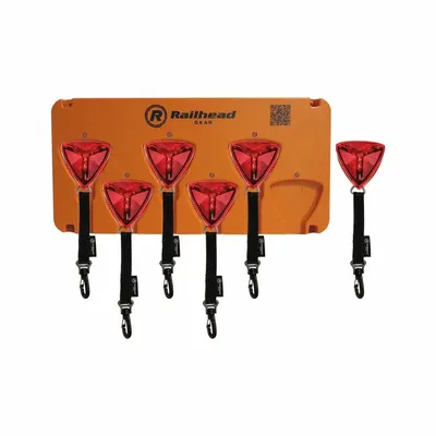 RAILHEAD GEAR RCH-M25-R-KIT Battery-Powered Flashing Light - Battery-Powered Flashing Lights