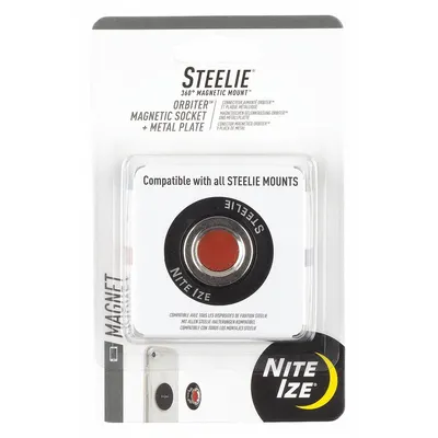 NITE IZE Cell Phone Car Mount Kit: STO-01-R7, Sockets, Magnetic Socket, Universal