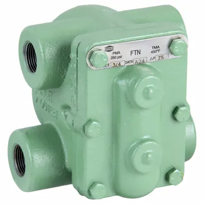 MEPCO Steam Trap: Cast Iron, 3/4 in FNPT, 2,175 lb/hr, 15 psi Max., 450°F Max. - Cast Iron H-Pattern Float & Thermostatic Steam Traps