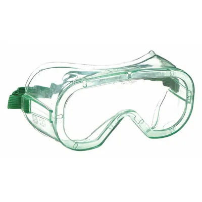 SELLSTROM Safety Goggles: Clear Lens Color, Anti-Fog, Non-Vented, Elastic Band Material - Basic-Fit OTG Safety Goggles