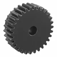 Spur Gear: Module m 2, 30 Teeth, 12 mm Bore Dia, Black Oxide Coated Carbon Steel, 20° Pressure Angle (MPN SS2-30)