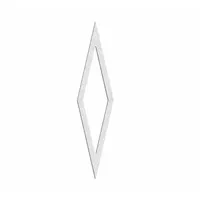 RAE Preformed Thermoplastic Pavement Markings: Diamond Lane Symbol, White, 13 1/8 ft Lg, 3 ft Wd (MPN PR-TH-3566)
