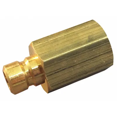 HANSEN Hydraulic Quick Connect Hose Coupling: 3/8 in Coupling Size, Brass - FLO-TEMP Series Hydraulic Quick-Connect Coupling Plugs
