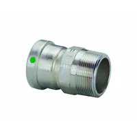 VIEGA PROPRESS Crimp Adapter Fitting: 3 in CTS x 3 in Pipe Size, Straight, Press-fit x MNPT, EPDM (MPN 80065)