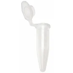 Microcentrifuge Tube, Polypropylene, 1.5 mL, Conical Bottom, Natural, Graduated, with Closure