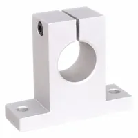 DAYTON Mounted Linear Bearing: For 5/8 in Shaft Dia, Anodized Aluminum, Linear Shafting