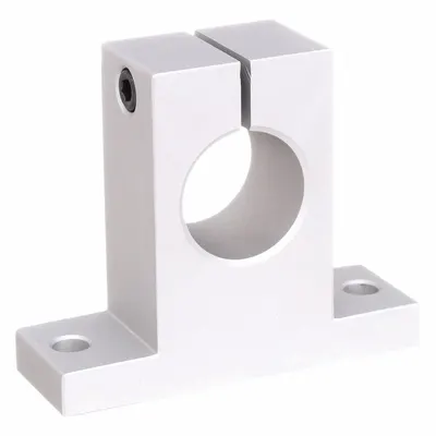 Dayton Mounted Linear Bearing: For 5/8 in Shaft Dia, Anodized Aluminum - Support Blocks for Linear Shafting