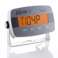 B-TEK Scale Indicator: 7 in Overall Ht, 9 7/8 in Overall Lg, 3 3/16 in Overall Wd, g/kg/lb/oz/Ton (MPN BT-T104P)