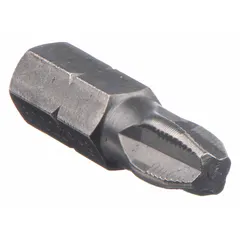 This PROTO insert bit is a #3 size, Imperial PH3 industry-size bit with a 1-inch overall length. It features a hex shank and an ACR (Anti-Cam-Out Rib) design to reduce fastener slippage. Made from S2 steel, it is suitable for driving PH3 fasteners in industrial assembly and maintenance applications.