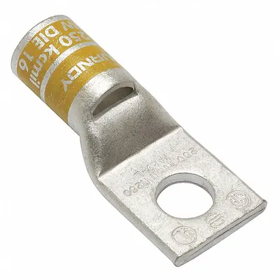 BURNDY Compression Lug: 1/2 in Stud Size, 250 kcmil – 250 kcmil For Wire Sizes - One-Hole Compression Lugs
