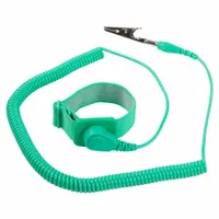 ECLIPSE Static Control Wrist Strap: Elastic, Green, Green, 1 Strap Conductors, 6 ft Cord Lg - Max (MPN 900-133)