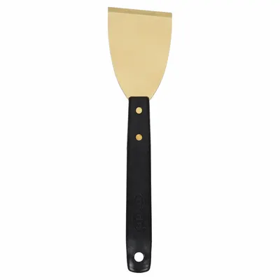 HYDE Scraper: Bld. Mat. Brass, Hdl. Mat. Polypropylene, Stiff - Standard Scrapers