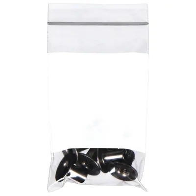 OEM Reclosable Bag: 4 mil Thick - White Block Reclosable Poly Bags