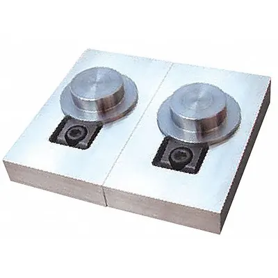 MITEE-BITE PRODUCTS INC Machinable Pitbull Clamp: Steel, Blunt Face, 0.06 in Machinable Wd, 3/8"-16 Bolt - Machinable Low-Profile Fixture Clamps