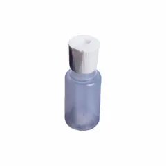 This 30 mL (1 fl oz) LDPE dropper bottle has a colorless body and a white polyethylene cap with dropper closure. The closure is included; the bottle is not graduated and has no label imprinting. LDPE dropper bottles are commonly used for precise dispensing of liquids in laboratory, pharmaceutical, and industrial applications.
