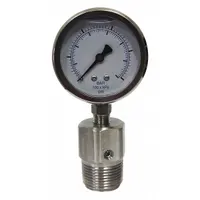 KODIAK Pressure Gauge with Diaphragm Seal: 0 psi to 60 psi, KC301/DSM35FLUSH, 2 1/2 in Dial, Bottom (MPN KC301L2560/DSF14-M)