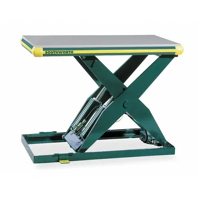 SOUTHWORTH Scissor Lift Table: Electric, 4,000 lb Load Capacity, 42 1/4 in Max Lifting Ht - Fixed-Top Electric Lift Tables