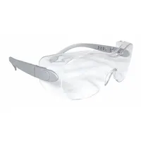 Frameless safety glasses from the SHEATH(TM) Series designed to fit over prescription eyewear. Adjustable comfort-fit temples provide a secure fit for use in industrial environments where impact hazards are present