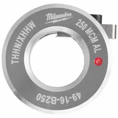 Aluminum stripping bushing for use with MILWAUKEE tools 2435-20 and 2935-20. Accommodates 250MCM THHN/XHHW wire. Designed for stripping insulation in electrical installations.