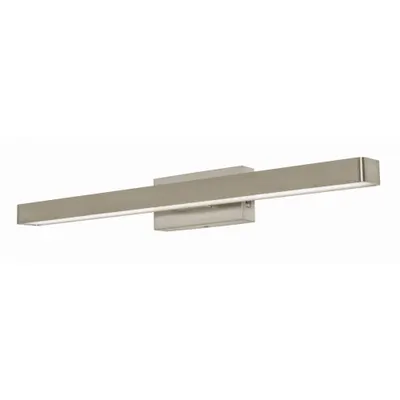 AFX Decorative Vanity: Satin Nickel, 1,200 lm, 2700K/3000K/3500K/4000K/5000K - Brock Vanity Lights