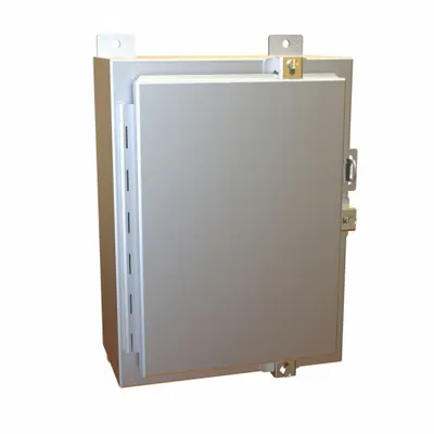HAMMOND Electrical Enclosure: Aluminum, 16 in x 12 in x 6 in, NEMA 12/13/4/4X, w/Panel - Aluminum Washdown Enclosures