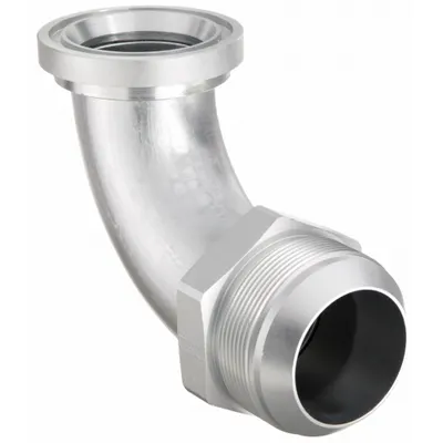 AEROQUIP Hydraulic Hose Adapter: 2 in x 2 in Fitting Size, Male x Male, Flange x JIC - Flange-to-JIC Steel Hydraulic Hose Adapters